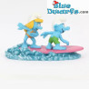 Série deau - La planche de surf - Les schtroumpfs et La collection Aqua Della - 16x8x9 cm