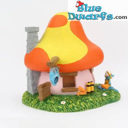 Bos serie - Het huis van duikersmurf - De Aqua Della Smurfen collectie - Polystone beeldje - 17x15x15 cm