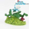 Bos serie - De smurf op de boskikker - De Aqua Della Smurfen collectie - Polystone beeldje - 13x8x11 cm