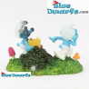 Serie bosque - Pitufo bromista - Los pitufos y la colección Aqua Della - 15x10x10 cm