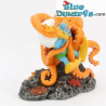Série Corail - Poulpe amoureux - Les schtroumpfs et La collection Aqua Della - 13x8x10 cm