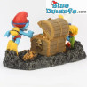 Koraal serie - De schatkist - De Aqua Della Smurfen collectie - Polystone beeldje -19x10x10 cm