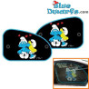 Kissing smurfette - Side car sunshades smurfs - 2 pieces - 64x42cm