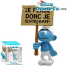 Puffo dimostrante "Je pense donc je schtroumpf"- Figurina resina - Plastoy - 12cm