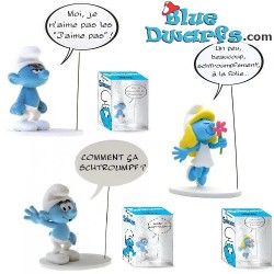 Smurfs with speech bubbles -3 Resin figurines - 20cm