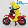 40231: Pitufo de motorcross *amarillo* (Superpitufo)