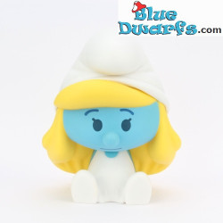 Pitufina y Pitufo - Mini huchas - Serie Plastoy Chibi - 16 cm