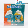 Smurfin en Smurf - Mini spaartpotjes -  Plastoy Chibi serie - 16cm
