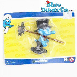 Ramoneur Schtroumpf - Schtroumpf mobile en plastique - Figurine - DeAgostini - 7cm