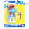Woodcutter Smurf - Movable smurf  - figurine - DeAgostini - 7cm