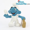20054: Verpleger smurf - bruine koffer - Schleich - 5,5cm