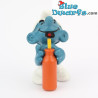 20057: Thirsty smurf - thick yellow straw - Schleich - 5,5cm
