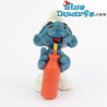 20057: Durstiger schlumpf - dünner gelber Trinkhalm - Schleich - 5,5cm