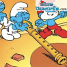 20095: Smurf met gele fluit 2 - Schleich of Bully - 5,5cm