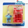 Feuerwehrmann Schlumpf mit Auto - Plastic beweglichen Schlumpf Spielfigur - DeAgostini - 7cmauf