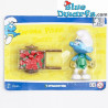 Gärtner Schlumpf mit schubkarren - Plastic beweglichen Schlumpf Spielfigur - DeAgostini - 7cmauf