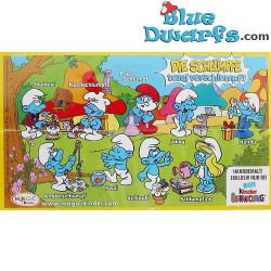 Fishing Smurf with pillow - Kinder Suprise 2008 - 4cm