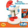 Papa Pitufo doctor en base circular - Sbabam - 7,5cm (Serie 2-Nr.4)