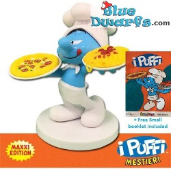 Smurf with pizzas -...