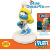 Smurfette with ladybug - veterinarian - collector item on pedestal - Sbabam - 7,5cm (Serie 2 Nr 7)