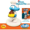Cake Smurf smurf with pudding  collector item on pedestal SBABAM - 7,5cm