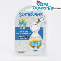 Smurfin staand - Sleutelhanger van de Smurfen - Plastoy Chibi Speelfiguurtje - 5cm