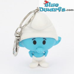 Puffo in piedi - Portachiavi dei Puffi - Giocattolo Plastoy Chibi - 5 cm