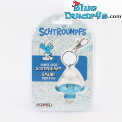 Staande Smurf - Sleutelhanger van de Smurfen - Plastoy Chibi Speelfiguurtje - 5 cm