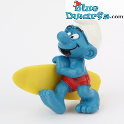 20137: Puffo surfista – tavola da surf gialla - Schleich - 5,5cm