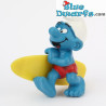 20137: Surfer smurf - geel surfboard - Schleich - 5,5cm