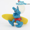 20137: Pitufo surfista – tabla de surf amarilla –Schleich - 5,5cm