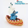 20549: Indian smurf in canoe (2007) - Schleich - 5,5cm