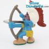 20551: Indian smurf with bow (2007) - Schleich - 5,5cm