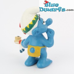 20553: Indian smurf with peace pipe (2007) - Schleich - 5,5cm
