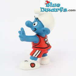20518: Basketballer smurf (2003) - Schleich - 5,5cm