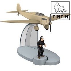 Tintin aeroplano: Moulinsart (+/- 13 x 15 x 9 cm)