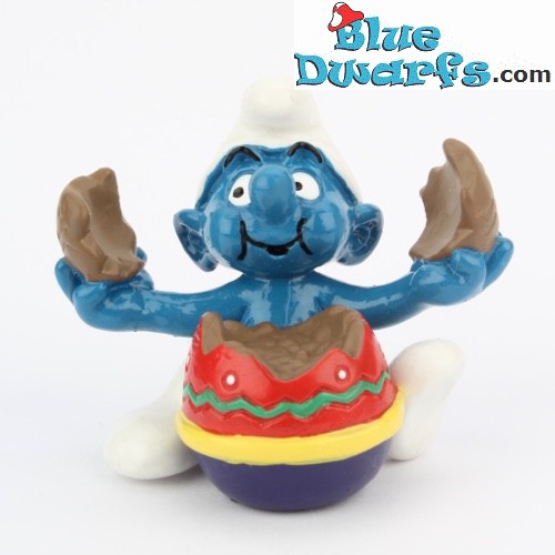 20516: Greedy smurf with easter egg - Schleich - 5,5cm