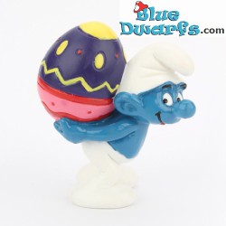 20515: Smurf with easter egg on his back - Schleich - 5,5cm