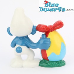 20514: Smurf with decorated easter egg - Schleich - 5,5cm