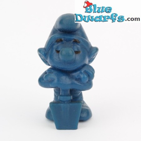 20043: Digger Smurf with shovel- Blue color - Brand: Waldbauer - Promotional Smurf - Schleich - 5.5cm