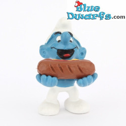 20169: Smurf with hotdog - Schleich - 5,5cm