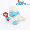 20179: Pitufo bebé con sonajero - piel azul claro - Schleich - 5,5cm