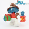 20201: Kerstmis smurf met lantaarn - zonder koord - Schleich - 5,5cm