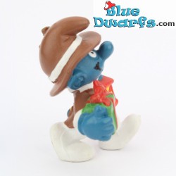 20201: Christmas smurf with lantern - without cord -  Schleich - 5,5cm