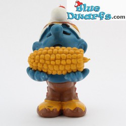20197: Smurf with ear of corn