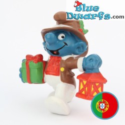 20201: Christmas smurf with lantern - Portugal - without cord - Schleich - 5,5cm