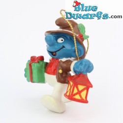 20201: Christmas smurf with lantern - with cord - Schleich - 5,5cm