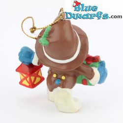 20201: Christmas smurf with lantern - with cord - Schleich - 5,5cm