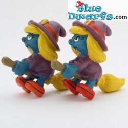 20198: Witch smurfette with Broom Smurfette *red shoes*