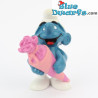 20220: Puffo con sacchetto di caramelle rosa - Schleich - 5,5cm